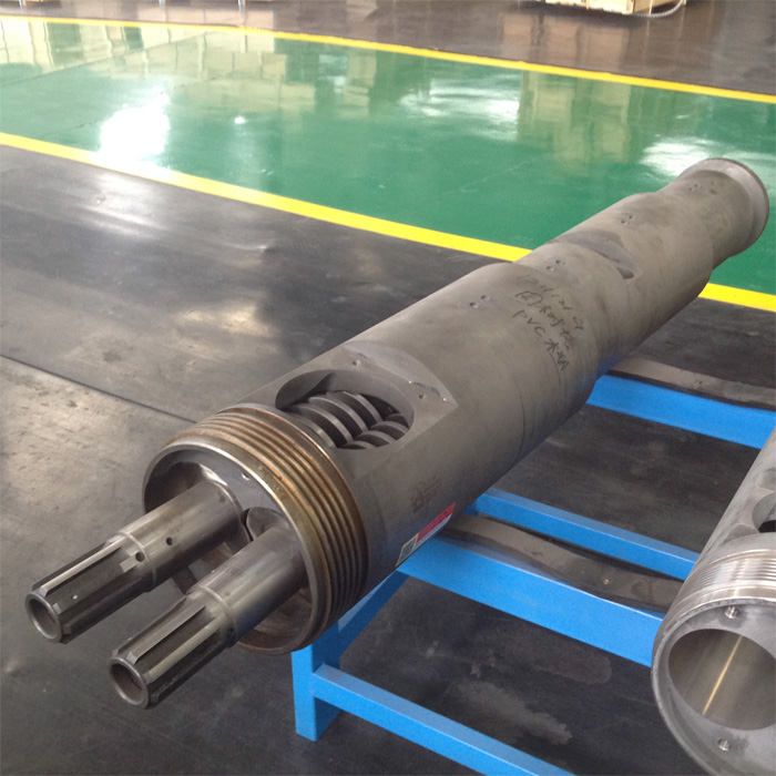 Plastic Sheet Extruder Twin Screw Barrel